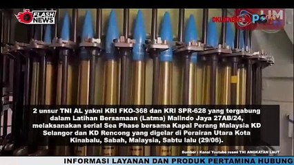 KRI FKO-368 dan KRI SPR-628 Laksanakan Sea Phase di Perairan Utara Kota Kinabalu Malaysia