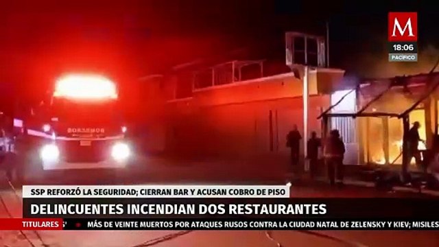Incendian dos restaurantes en Coatzacoalcos por negativa de los dueños a pagar derecho de piso