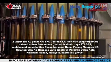 KRI FKO-368 dan KRI SPR-628 Gelar Latihan Laut Bersama Malaysia di Perairan Kinabalu