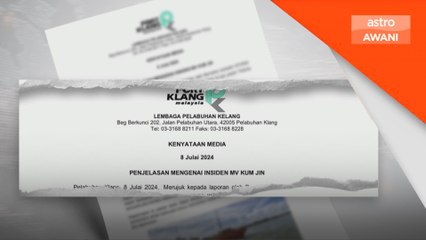 Kerja menstabil, pembaikan kapal MV Kum Jin mula dilaksana