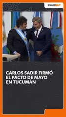 Carlos Sadir firmó el Pacto de Mayo