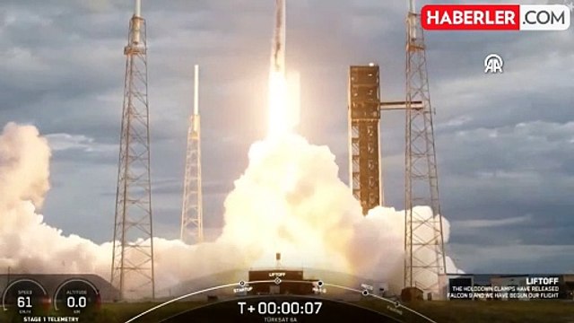 Türksat 6A uzaya fırlatıldı! Uydudan ilk sinyal başarıyla alındı