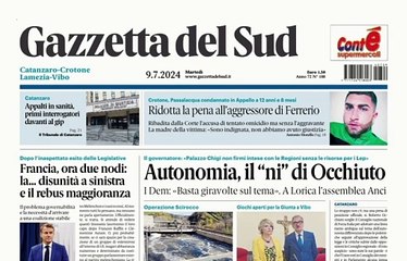 rassegna stampa calabria 9 luglio