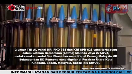 KRI FKO-368 dan KRI SPR-628 Laksanakan Sea Phase di Perairan Utara Kota Kinabalu Malaysia