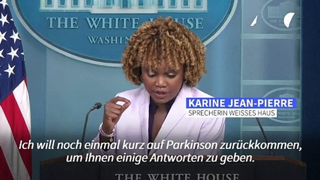 Weißes Haus: Biden wird nicht wegen Parkinson behandelt