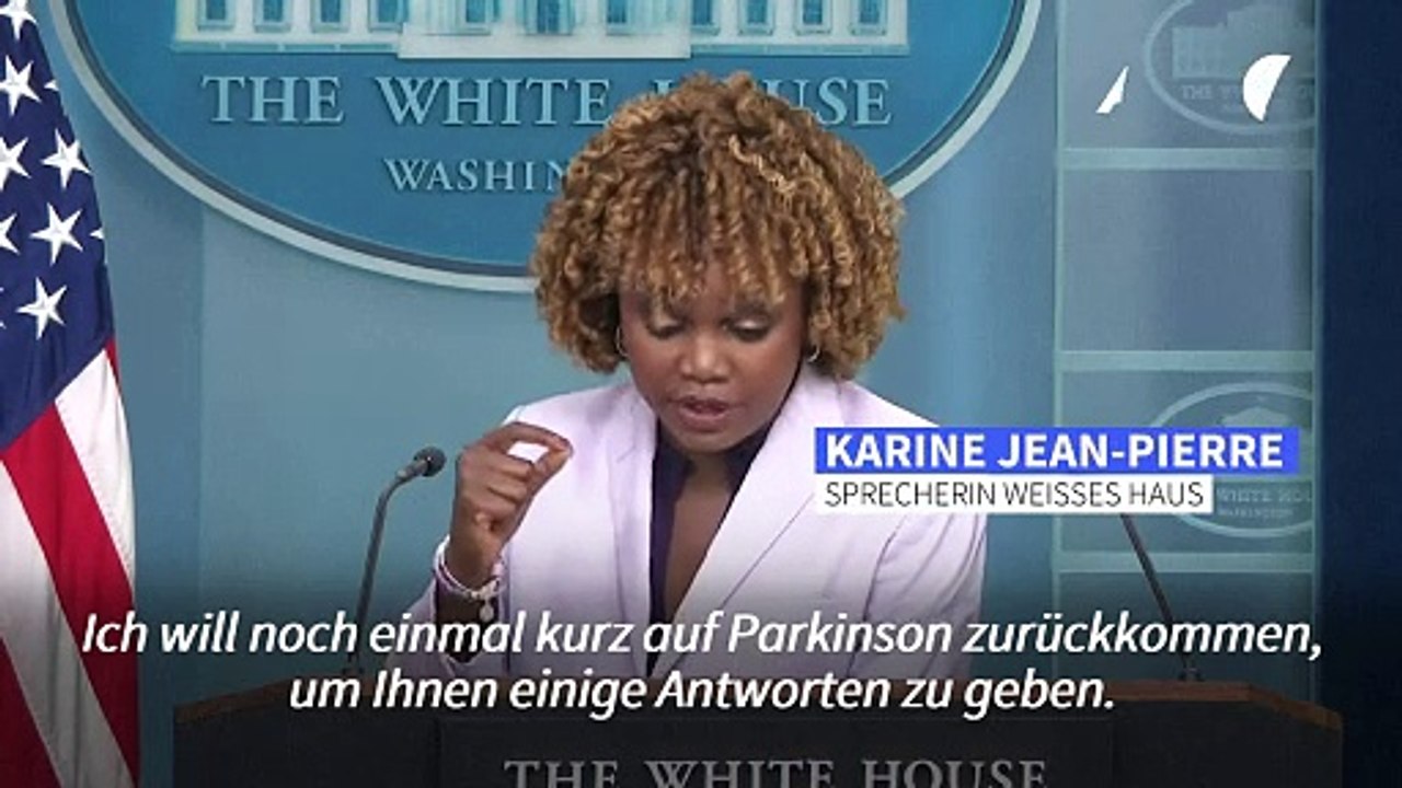 Weißes Haus: Biden wird nicht wegen Parkinson behandelt