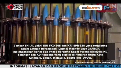 KRI FKO-368 DAN KRI SPR-628 LAKSANAKAN SEA PHASE DI PERAIRAN UTARA KOTA KINABALU MALAYSIA