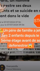 un père de famille a jeté ces deux enfants par la fenêtre