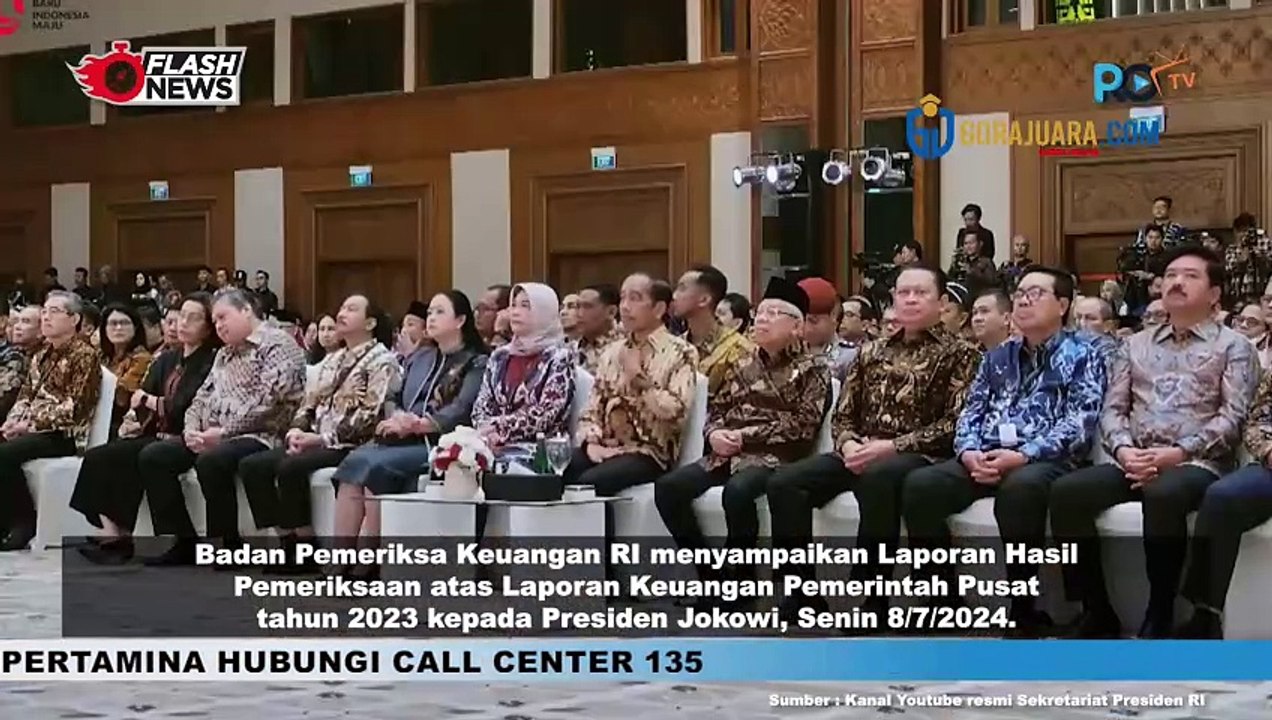BPK RI SAMPAIKAN LAPORAN HASIL PEMERIKSAAN ATAS LAPORAN KEUANGAN PEMERINTAH PUSAT TAHUN 2023