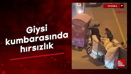 İstanbul Avcılar'da giysi kumbarasından hırsızlık