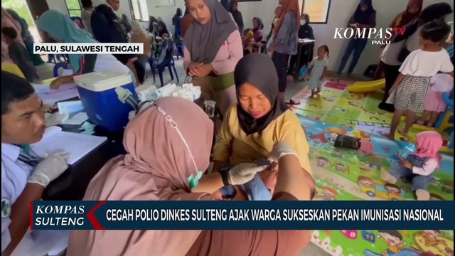 Cegah Polio Dinkes Sulteng Ajak Warga Sukseskan Pekan Imunisasi Nasional