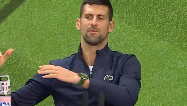 Tennis - Wimbledon 2024 - Novak Djokovic : If someone crosses the line, I react. That's what happened