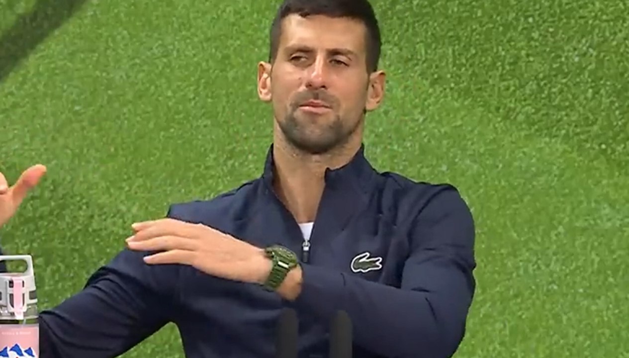 Tennis - Wimbledon 2024 - Novak Djokovic : "If someone crosses the line, I react. That's what happened"