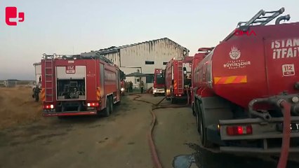 Silivri'de fabrika yangını