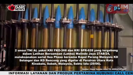 KRI FKO-368 DAN KRI SPR-628 LAKSANAKAN SEA PHASE DI PERAIRAN UTARA KOTA KINABALU MALAYSIA