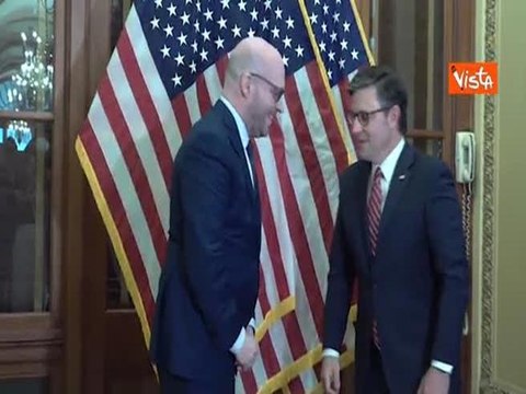Fontana a Washington, il Presidente della Camera incontra lo Speaker Johnson prima del vertice Nato