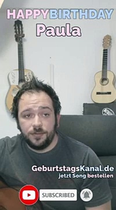 Happy Birthday, Paula! Geburtstagsgrüße an Paula