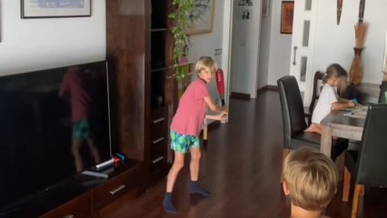 Slick boy tries to shift the blame to younger bro after SMASHING failure