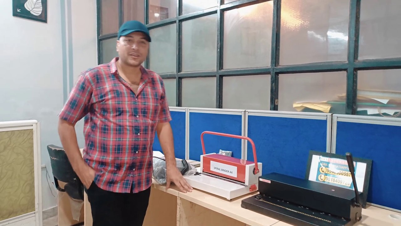  Low Cost Spiral Binding Machine Demo, Plastic Sheet, Spiral Rings | Buy Now