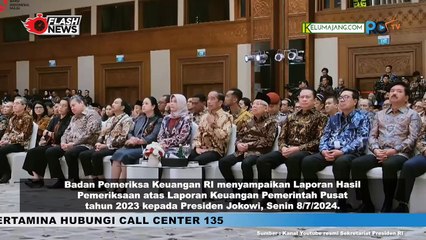 BPK RI Sampaikan Laporan Hasil Pemerikasaan Keuangan Pemerintah Pusat 2023