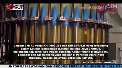 KRI FKO-368 dan KRI SPR-628 Laksanakan Sea Phase di Perairan Utara Kota Kinabalu Malaysia