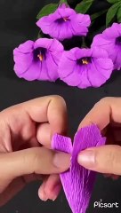 DIY paper flowers  #flowers #paperflower #viral #artvideo #craft #diy