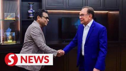 India's superstar A R Rahman pays courtesy visit to Anwar