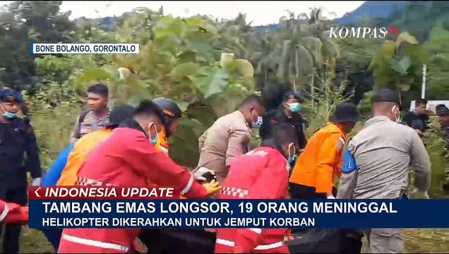 1 Unit Helikopter Diterjunkan untuk Evakuasi Korban Longsor Tambang Emas di Gorontalo
