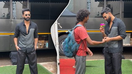 Vicky Kaushal Receives Unexpected Gift from Fan At 'Bad Newz' Promotion