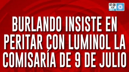 Caso Loan: Burlando insiste en peritar con luminol la comisaría de 9 de Julio