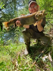 Una trucha de más de tres kilos en el río Ucero (Soria)