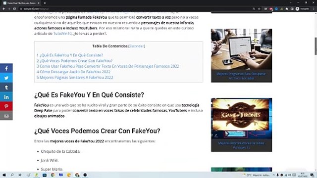 Como FUNCIONA FAKEYOU para CONVERTIR TEXTO en VOCES FAMOSAS FALSAS