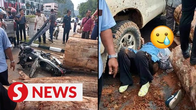 Woman seriously injured by falling logs in Gua Musang traffic accident
