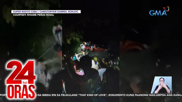 Pick-up truck na may 17 sakay, inanod ng baha; 3 kabilang and 2 bata, patay; 4 hinahanap | 24 Oras