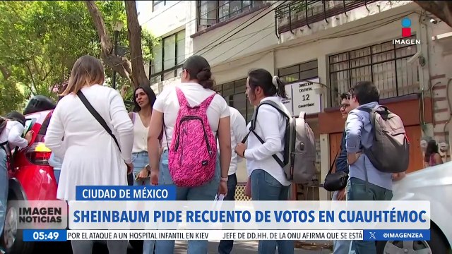Claudia Sheinbaum pide el recuento de votos en la alcaldía Cuauhtémoc