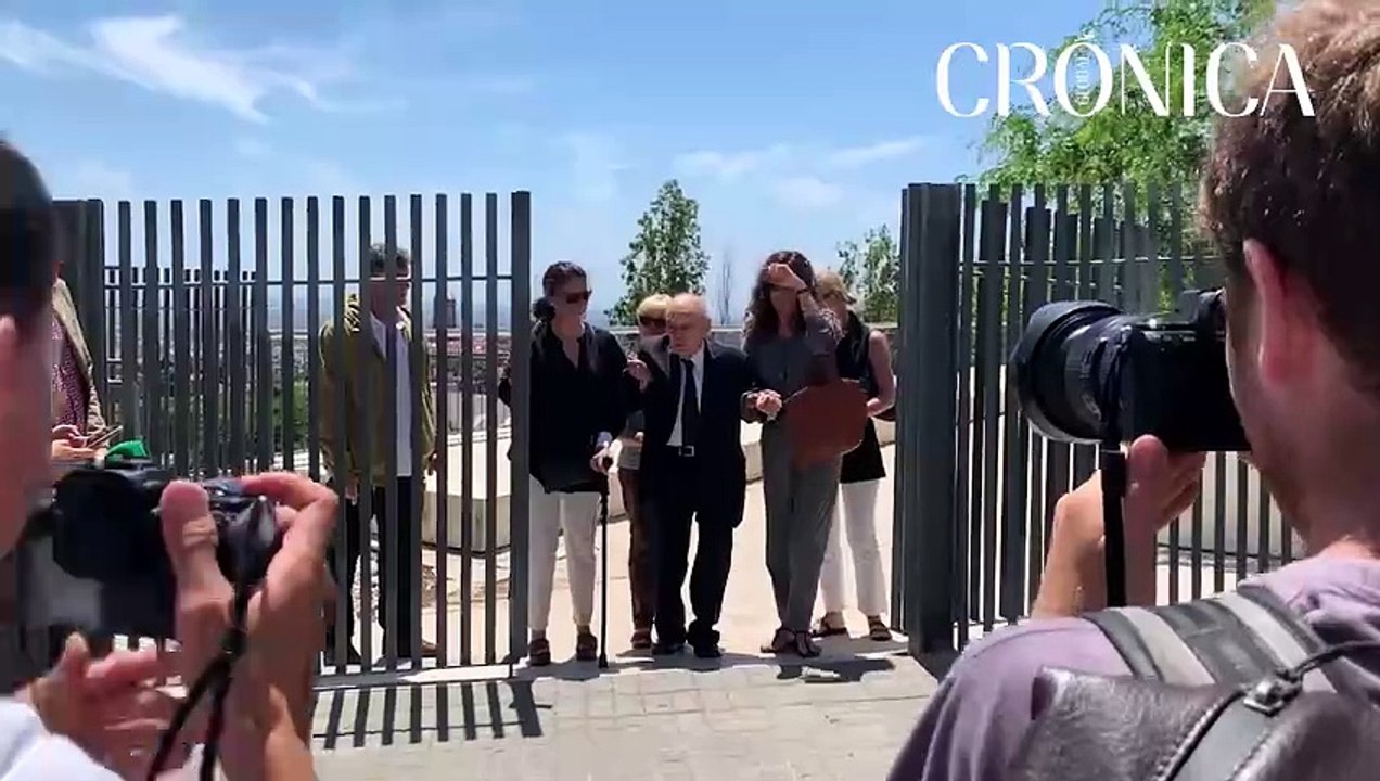 Salida de Jordi Pujol del tanatorio Sant Gervasi de Barcelona, tras la muerte de su mujer Marta Ferrusola