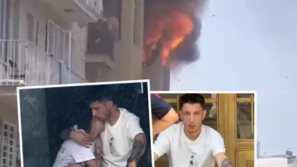 Beyoğlu’nda korku dolu anlar: Yangın çıkaran kişiyi bıçakladı, engelli arkadaşını kurtardı