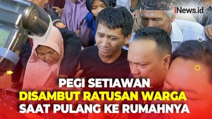Pegi Setiawan Disambut Ratusan Warga saat Pulang ke Kampung Halamannya