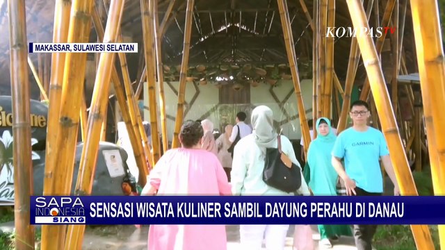 Sensasi Wisata Kuliner Baru Makassar: Tak Hanya Makan, Pengunjung Bisa Dayung Perahu di Danau