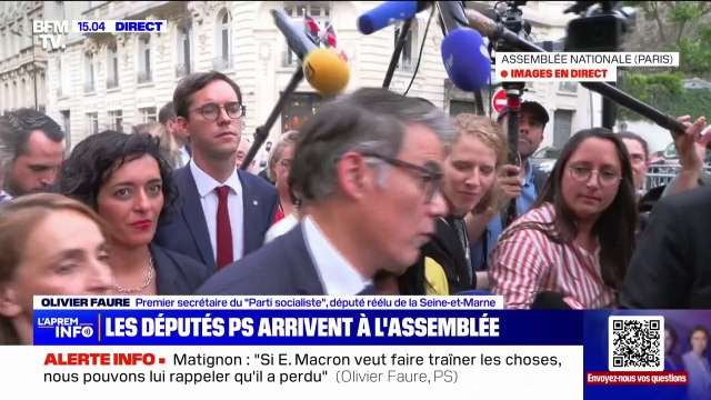Olivier Faure, premier secrétaire du PS: On est parfaitement unis au sein du NFP