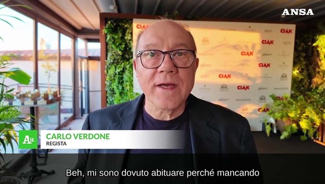 Ciak d'oro, Verdone: "Il pubblico preferisce le piattaforme"
