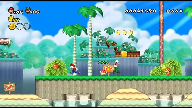 Newer Super Mario Bros. Wii online multiplayer - wii