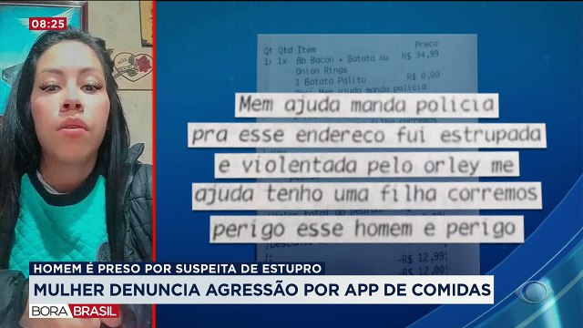Mulher denuncia agressão através de aplicativo de comidas