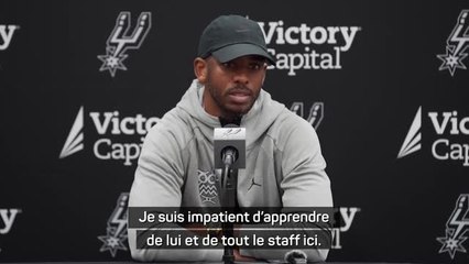 Spurs - Paul : "Je suis impatient d'apprendre de Popovich"