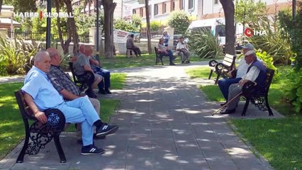 Tekirdağ'da kavurucu sıcaklar: Gölgeye akın ettiler