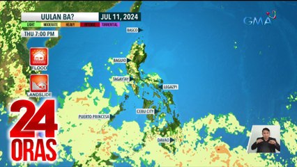 Malaking bahagi ng bansa, uulanin bukas sa hapon o gabi | 24 Oras