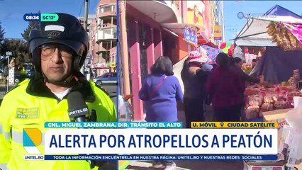 El Alto: Un 75% de choferes que atropellan a peatones se dan a la fuga