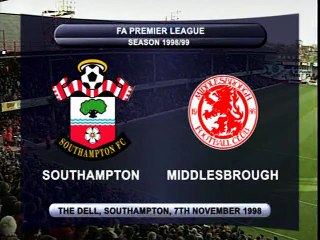 Season 1998-99 - Southampton vs Middlesbrough