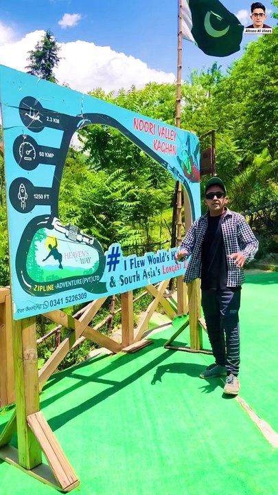 Pakistan 's highest & longest zipline