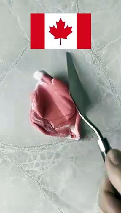 Mixing Clay Flags Part4 | #canada #cotedivoire #bulgaria #nauru #shorts #art #claymixing